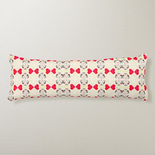 Coussins Longs Motif Ruban Mignon (Devant)