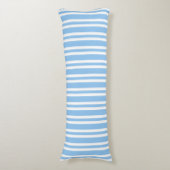 Coussins Longs Motif sans couture à rayures bleues et blanches (Devant (Vertical))