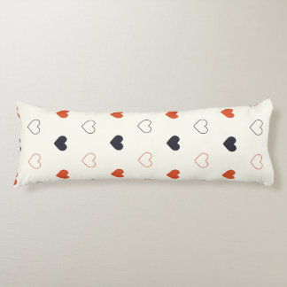 Coussins Longs Motif sans couture de cœur simple mignon
