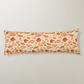 Coussins Longs Motif sans couture de feuilles d'automne chaudes (Dos)