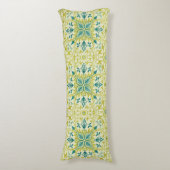 Coussins Longs Motif sans couture de plafond William Morris vert (Devant (Vertical))