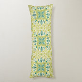 Coussins Longs Motif sans couture de plafond William Morris vert (Dos (Vertical))