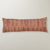 Coussins Longs Motif sans couture en polyester brossé (Dos)