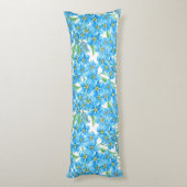Coussins Longs Motif sans couture Myosotis (Dos (Vertical))