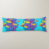 Coussins Longs Motif sans fil de poissons tropicaux (Dos)