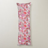 Coussins Longs Motif savoureux avec des oiseaux et des fleurs (Dos (Vertical))