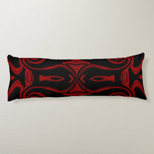 Coussins Longs motif sombre