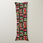 Coussins Longs Motif sous-marin 2 de rétros poissons abstraits (Devant (Vertical))