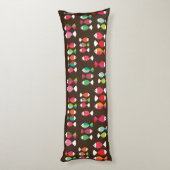 Coussins Longs Motif sous-marin 2 de rétros poissons abstraits (Dos (Vertical))