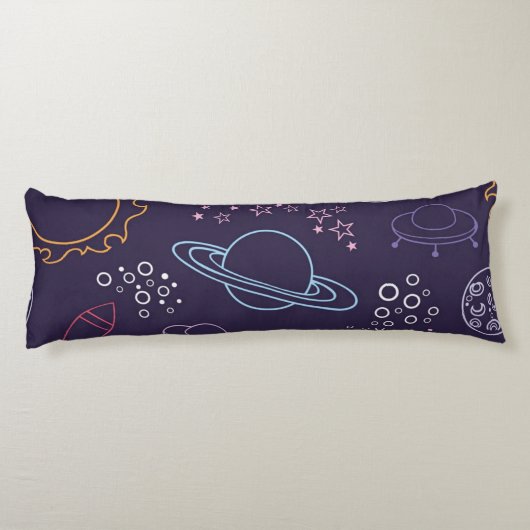 Coussins Longs Motif spatial (Dos)