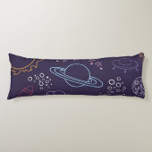 Coussins Longs Motif spatial (Devant)