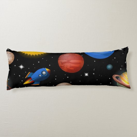 Coussins Longs Motif spatial (Dos)