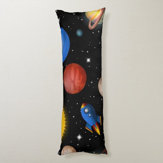 Coussins Longs Motif spatial (Dos (Vertical))