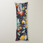 Coussins Longs Motif spatial (Dos (Vertical))
