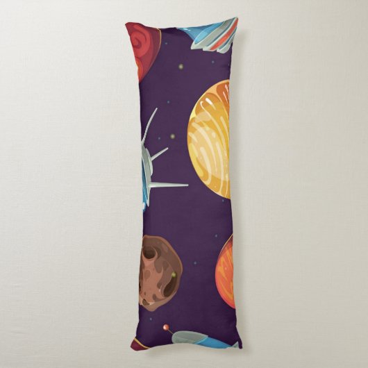 Coussins Longs Motif spatial (Dos (Vertical))