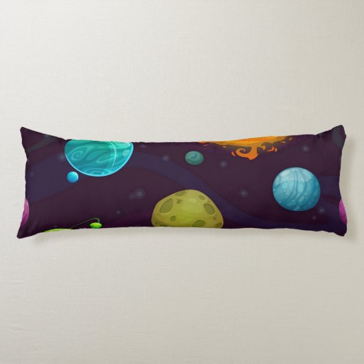 Coussins Longs Motif spatial (Devant)