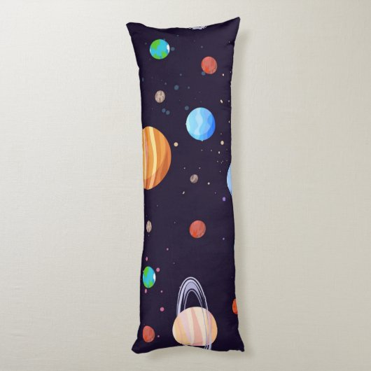 Coussins Longs Motif spatial (Dos (Vertical))