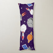 Coussins Longs Motif spatial (Dos (Vertical))