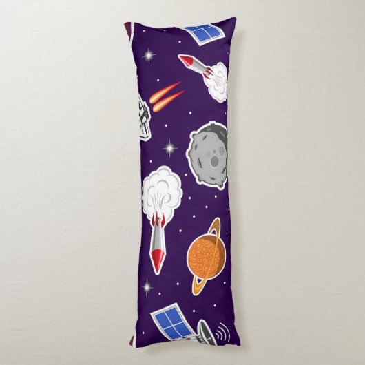 Coussins Longs Motif spatial (Dos (Vertical))