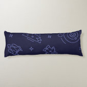 Coussins Longs Motif spatial (Dos)