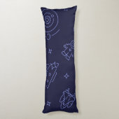 Coussins Longs Motif spatial (Dos (Vertical))