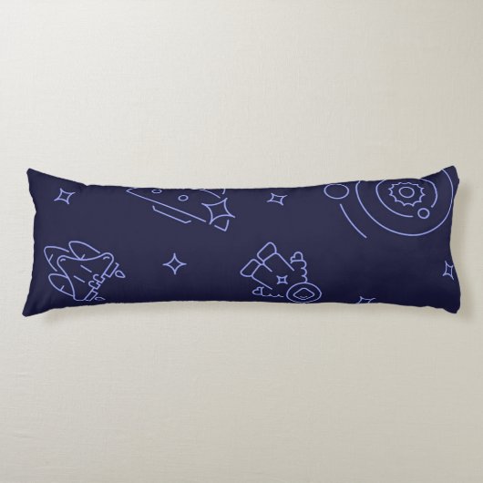 Coussins Longs Motif spatial (Devant)