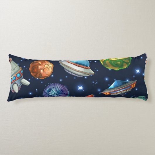 Coussins Longs Motif spatial (Devant)