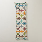 Coussins Longs Motif Starburst moderne du milieu du siècle (Dos (Vertical))