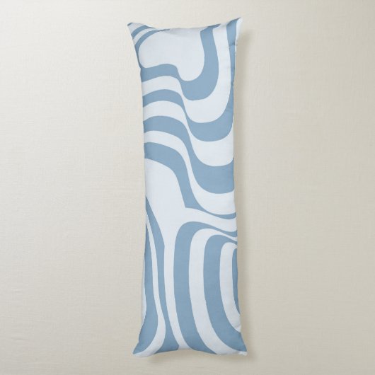 Coussins Longs Motif Super Y2K rétro bleu (Dos (Vertical))