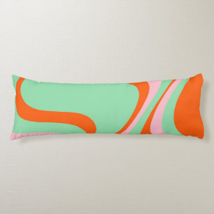 Coussins Longs Motif Super Y2K rétro-tordu coloré