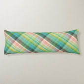 Coussins Longs Motif Tartan Vert Tan Moderne Tan Plaid. (Dos)