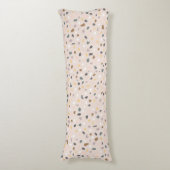 Coussins Longs Motif Terrazzo Moderne Douce Neutre (Devant (Vertical))
