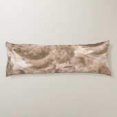 Coussins Longs Motif textile avec un dos beige texturé (Dos)