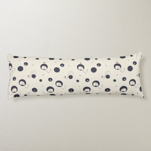 Coussins Longs Motif timide d'éléphant (Dos)