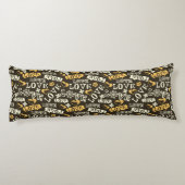 Coussins Longs Motif tiré par la main d'amour (Dos)