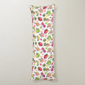 Coussins Longs motif tiré par la main de fruits (Dos (Vertical))