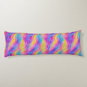 Coussins Longs Motif Tourbillonnant de couleur vive (Dos)