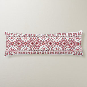 Coussins Longs Motif traditionnel, Motif traditionnel roumain T-S