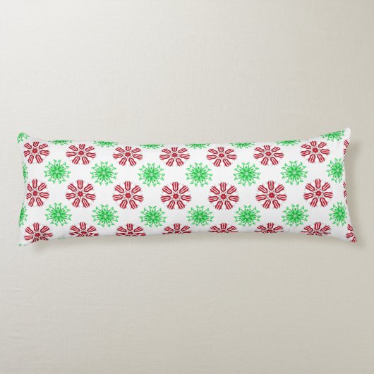 Coussins Longs Motif transparent rouge et vert (Dos)