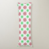 Coussins Longs Motif transparent rouge et vert (Devant (Vertical))