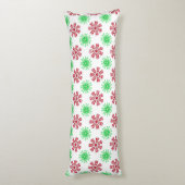 Coussins Longs Motif transparent rouge et vert (Dos (Vertical))