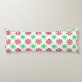 Coussins Longs Motif transparent rouge et vert (Devant)