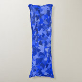 Coussins Longs Motif Triangle Bleu (Devant (Vertical))