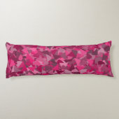 Coussins Longs Motif Triangle Gris Rose (Dos)