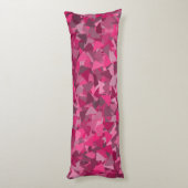 Coussins Longs Motif Triangle Gris Rose (Dos (Vertical))