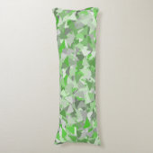 Coussins Longs Motif Triangle Gris Vert (Devant (Vertical))