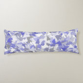 Coussins Longs Motif Triangle Gris Violet (Dos)