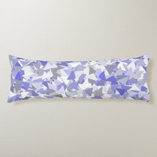 Coussins Longs Motif Triangle Gris Violet (Devant)