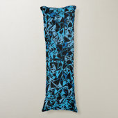 Coussins Longs Motif Triangle Noir Bleu (Devant (Vertical))