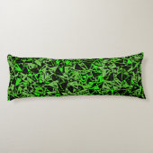 Coussins Longs Motif Triangle Noir Vert (Dos)